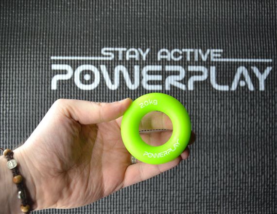 Еспандер кистьовий силіконовий PowerPlay PP-4324 Hand Grip Ring Medium 20 кг. Зелений | Зображення 8