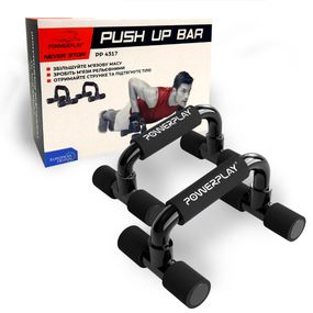 Упори для віджимань Паверплей 4317 Push Up Bars пластикові (Прямі)