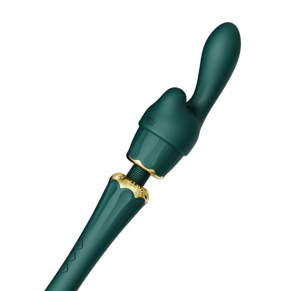 Вібромасажер з насадками Zalo — Kyro Wand Turquoise Green sexstyle | Зображення 4