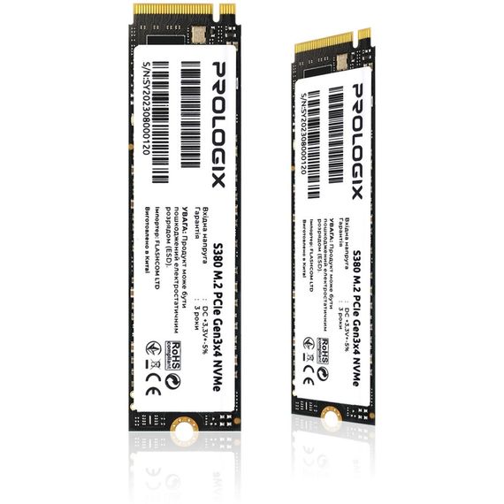 Накопичувач SSD M.2 2280 256GB Prologix (PRO256GS380) | Зображення 2
