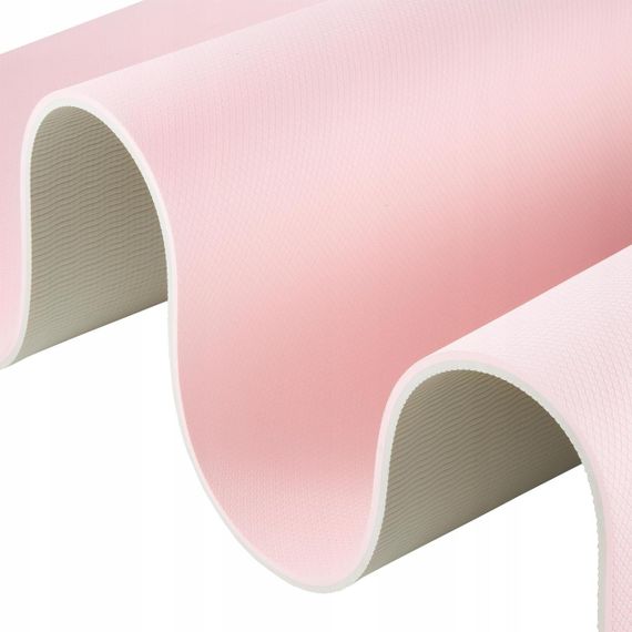 Килимок (мат) спортивний 4FIZJO TPE 180 x 60 x 0.6 см для йоги та фітнесу 4FJ0375 Pink/Grey | Зображення 3