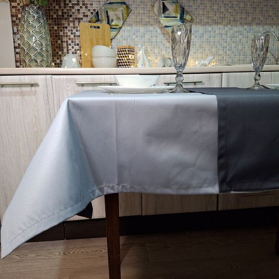 Скатертина SoundSleep Loisa водостійка 130х180 см сіра (2800004658386) | Зображення 5