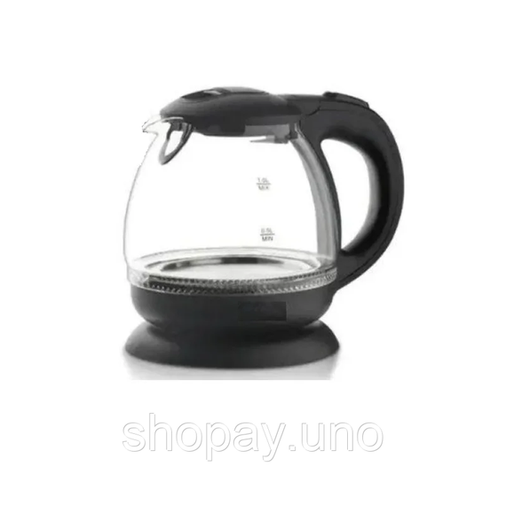 Електричний скляний чайник 1л Domotec MS 7910