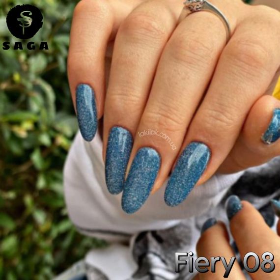 Светоотражающий гель-лак SAGA 08 Fiery 9мл
