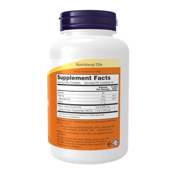 БАД COCONUT OIL 1000MG  120 SGELS | Зображення 1