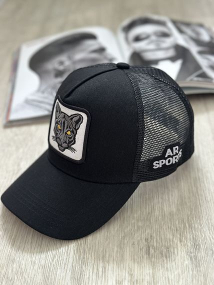 Кепка тракер із сіточкою  AR Sports Пантера Чорний  56-61р (8019) | Зображення 1