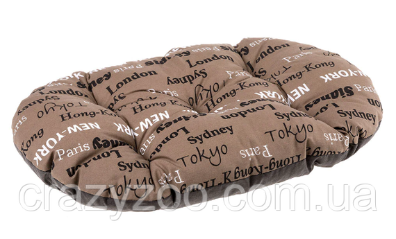 Подушка для собак и котов Ferplast Relax Cities 89/10 коричневая 85х55 см 82089076