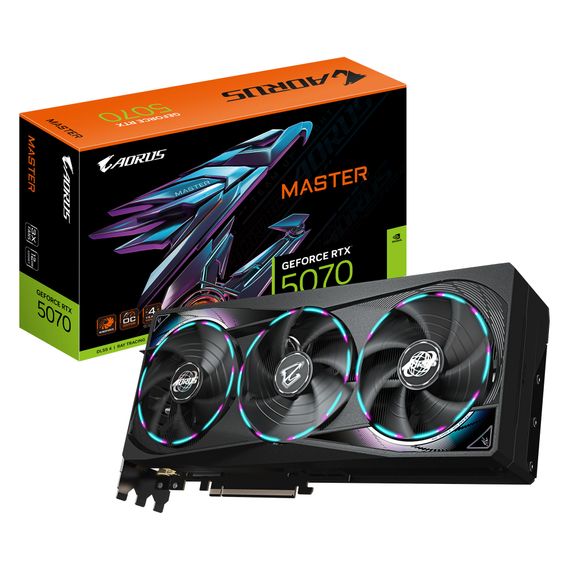 Видеокарта GIGABYTE GeForce RTX 5070 12GB GDDR7 AORUS M GV-N5070AORUS_M-12GD | Зображення 9