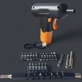 Электроотвёртка аккумуляторная + набор бит 23 предмета OTV-01