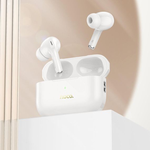 Бездротові навушники HOCO EW56 Plus Generoso true wireless ANC noise reduction BT headset White | Зображення 6