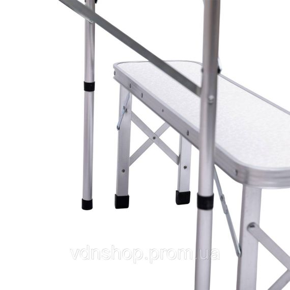 Комплект туристической стол + 2 лавочки складная мебель Белый Lugi JY-9060W | Зображення 2