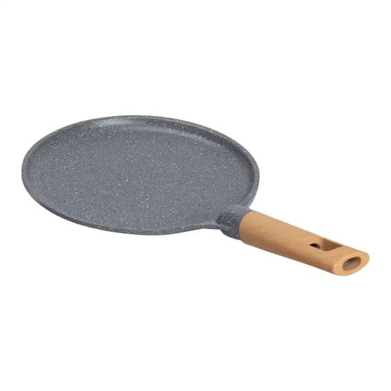 Алюмінієва млинна сковорода з мармуровим антипригарним покриттям Ø 22 см, товсте дно MGC сірий HP-4-427G | Зображення 2