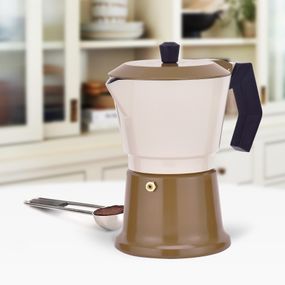 Кофеварка гейзерная Maestro МR-1657-3 Beige 150 мл 3 чашки бежевая