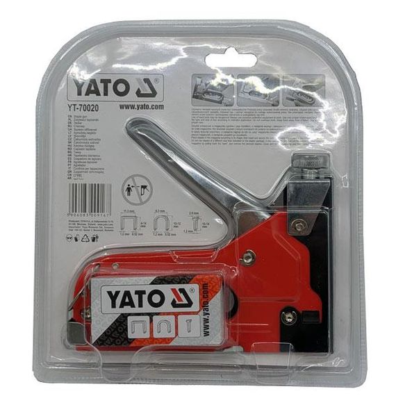 Степлер з регулятором сили YATO YT-70020 для скоб прямих, напівкруглих та цвяхів | Зображення 4