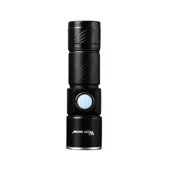 Велосипедный фонарь West Biking 0701126 Black с креплением USB порт на аккумуляторе передний велофонарь | Зображення 2