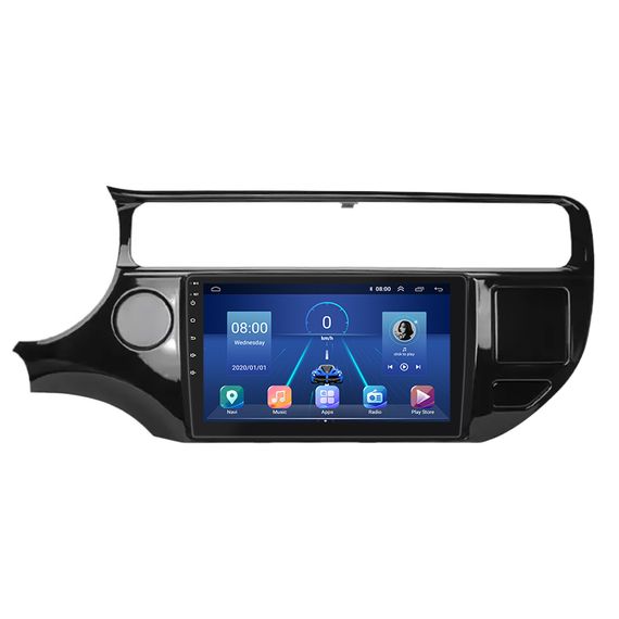 Штатна магнітола 9" Lesko для Kia Rio III Рестайлинг 2015-2017 6/128Gb 4G Top Android Киа