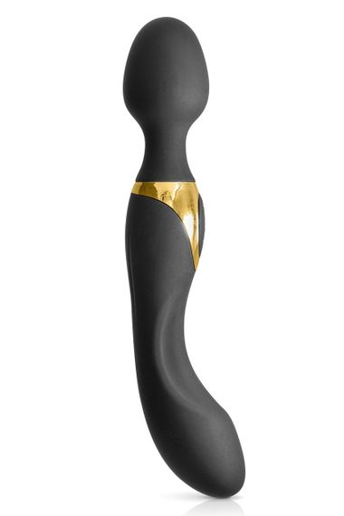 Силиконовый вибромассажер WAND VIBRO MY GODDESS BLACK EMP sexstyle | Зображення 3