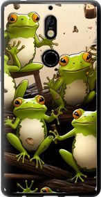 Чехол на Nokia 7 Жабки "5656u-1367-17620"