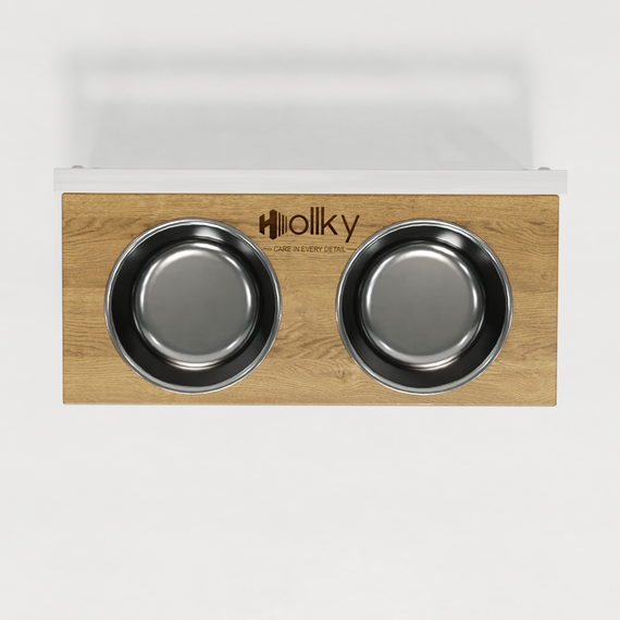 Миски на подставке с регулировкой высоты Hollky Flex S FS-422523-WHNT | Зображення 5