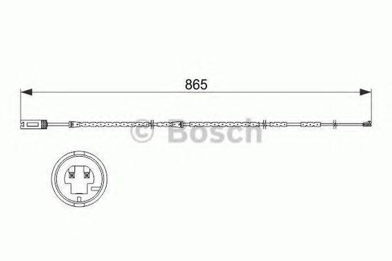 Датчик зношування колодок BOSCH 1987473519 на BMW X1 универсал (E84)