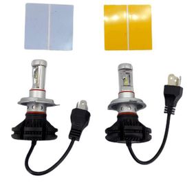 Комплект LED ламп AllLight X3 H4 50W 6000K 6000lm з радіатором та світлофільтрами (3000K/8000K)