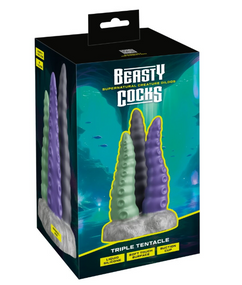 Фаллоимитатор из 3 частей в  образе щупальца Triple Tentacle sexstyle