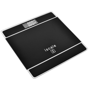 Электронные весы напольные iScale, 180 кг (0.1 кг), температура, черные