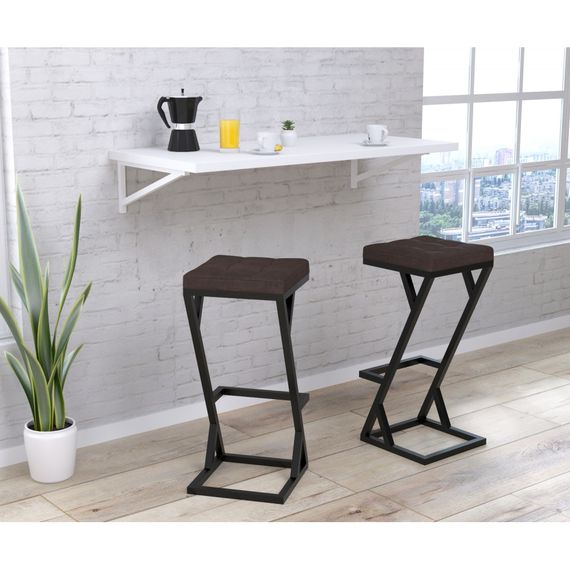Стул барный Loft Design BS-2 soft синий | Зображення 2
