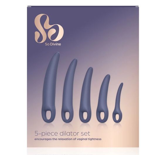 Набір з 5-ти вагінальних силіконових розширювачів Menopause Dilator Set So Divine (Велика Британія) Sex Aura | Зображення 2
