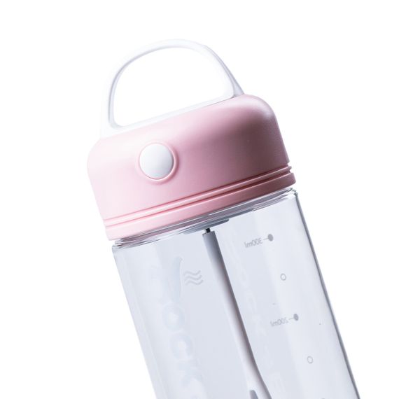 Пляшка-шейкером для води 380 мл з ручкою Рожевий HPLN011 | Зображення 1