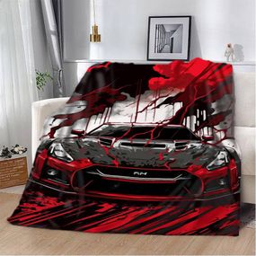 Плед 3D Nissan GTR швидкість та адреналін 12024 135х160 см