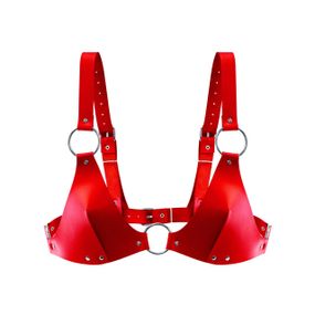 Лиф из натуральной кожи Feral Feelings - Bikini Top Red