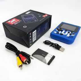 Игровая приставка консоль Sup Game Box 500 игр, Ретро приставка денди, Тетрис приставка. RT-330 Цвет: синий