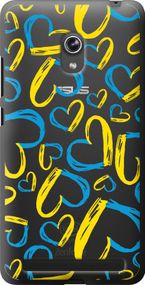 Чехол на Asus ZenFone 6 A600CG Сердца UA "5292u-143-17620"