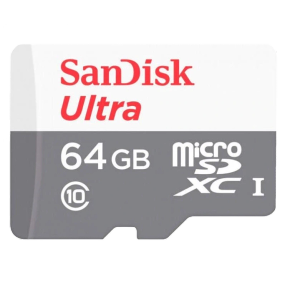 SanDisk Ultra microSDXC 64GB 100MB/s Class 10 UHS-I Карта пам’яті - Накопичувачі