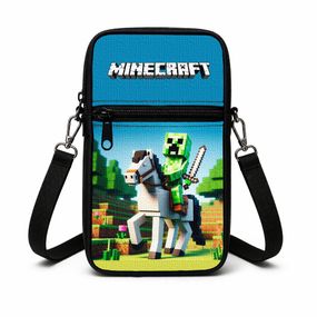 Сумка-чохол для телефону Minecraft,дитяча сумка через плече, водонепроникна міні-сумка (4799)