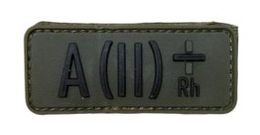 Шевроны резиновый A ( II ) Rh - 13*3 см