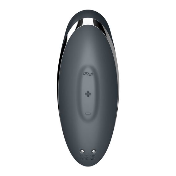 Вібростимулятор-пульсатор Satisfyer Tap & Climax 2 Grey, ефект постукування пальцем | Зображення 5