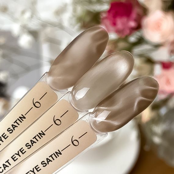 Гель-лак сатинова кішка Crooz №06 Satin Cat (теплий золотистий) 8мл | Зображення 2