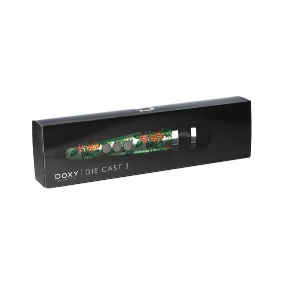 Вібромасажер DOXY Die Cast 3 PINEAPPLE, дуже потужний, живлення 220В, металевий корпус | Зображення 1