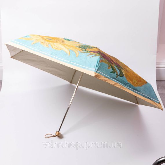 Парасолька механічна Ван Гога «Соняшники» міцна надійна з поліестеру діаметр 91 см HP-23-1M | Зображення 4