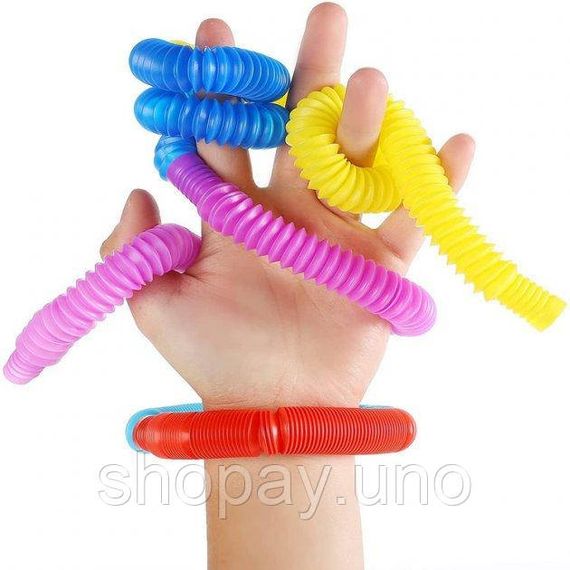 Pop Tube Игрушка - антистресс Поп Туб ∙ Разноцветные Поп трубы pop tubes