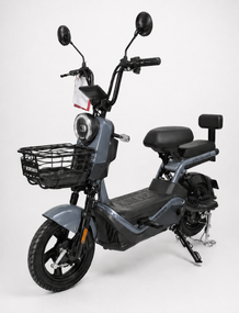 Електроскутер Crosser CR-2 800W 60 V 24 Ah, електровелосипед до 55 км/год, графеновий акумулятор, 2 місця Сіро-синій