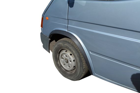 Накладки на арки (4 шт, чорні) для Ford Transit 1991-2000 рр | Зображення 4