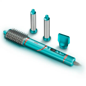 зеленый Фен стайлер VGR V 474 4 в 1 фен для волос 4 насадки 1400 Вт быстрая сушка укладка объем выпрямления завивка защита от перегрева профессиональный стайлер для создания причесок