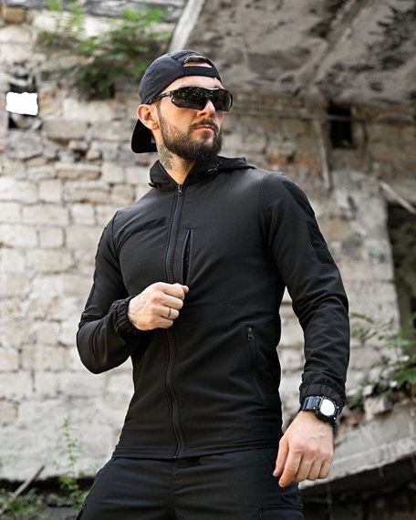 Полегшена тактична куртка Cambodia чорна поліція НП4881