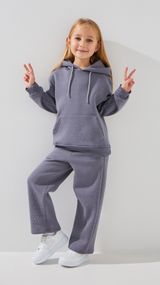 Костюм худі+штани палаццо для дівчинки ANGELOS 1299 92 см Сірий shop (2000999299988)