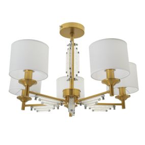 Люстра потолочная с абажуром E14 40W G (BKL-720C/5)