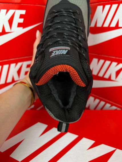 Кросівки зимові Rivah Gore-Tex Khaki Black Fur Хутро А4744 45 29 | Зображення 3