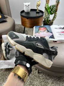Кросівки Air Huarache Grey Black (шкіра , текстиль) весна / літо / осінь 38 24